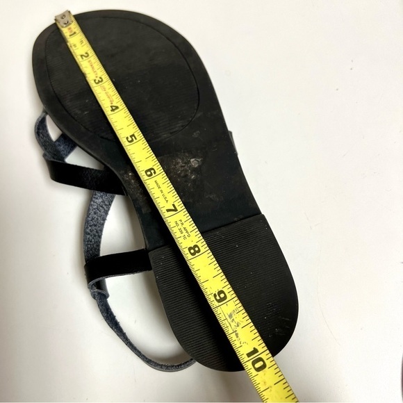 TORRID Toe Post Gladiator Sandal black leather size 9WW - Picture 10 of 11